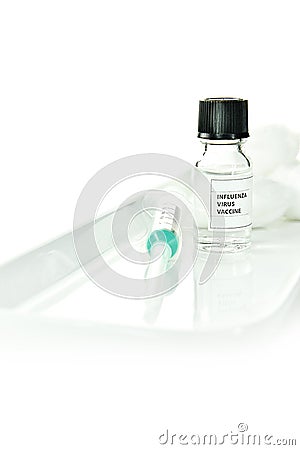 Influenza Virus Vaccine Stock Photo