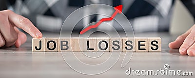 Concept of increase in job losses Stock Photo