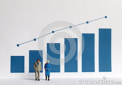 The concept of increasing life expectancy. Stock Photo