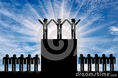 Concept of inequality Stock Photo