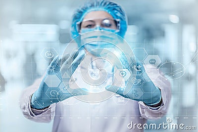 Concept of innovative technologies in medicine Stock Photo