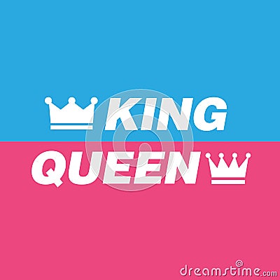 King and Queen Vector Illustration