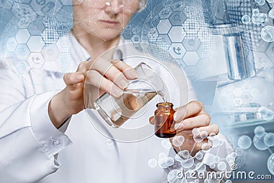 The concept of laboratory studies and experiments Stock Photo