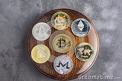 Concept law judge image for cryptocurrency Editorial Stock Photo