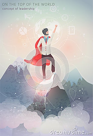 Concept of leadership Vector Illustration