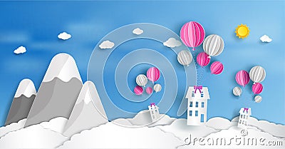 Concept and the loan to purchase the home as a gift Vector Illustration