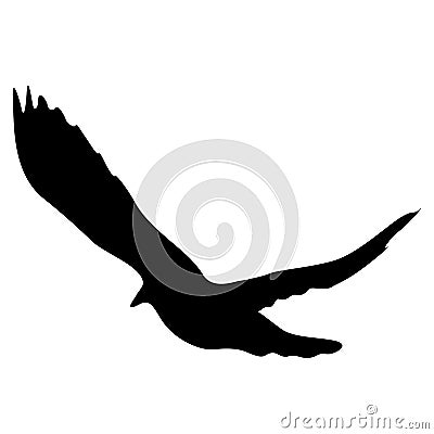 Concept of love or peace silhouettes doves Vector Illustration