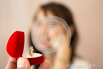 Concept love of Valentine Marry Stock Photo