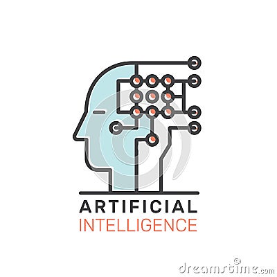Concept of Machine Learning, Artificial Intelligence, Virtual Reality, EyeTap Technology of Future Stock Photo