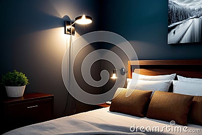 Mesmerizing Realistic Wall Sconces A Captivating Photo.AI Generated Stock Photo