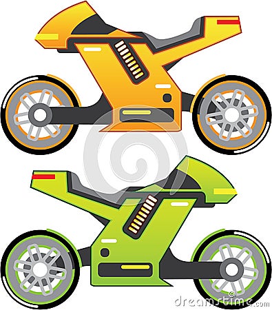 Concept motorcycle Electric Bike Vector Vector Illustration