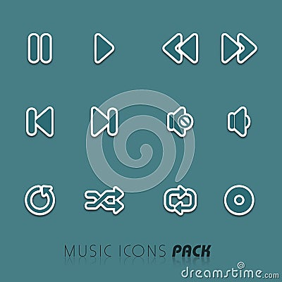 Concept of musical icon. Stock Photo