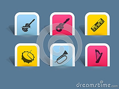 Concept of musical instrument Stock Photo