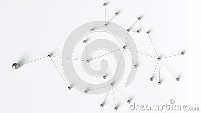 Concept of network - 3D Rendering Stock Photo