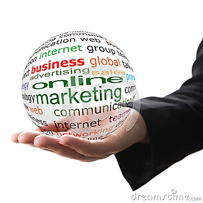 Concept of online marketing in business Stock Photo