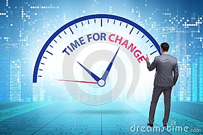 Concept of organisational change and transfomation with business Stock Photo
