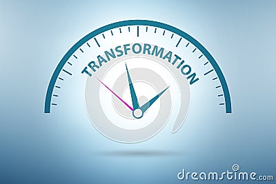 Concept of organisational change and transfomation Stock Photo