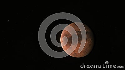 Concept 30-P1 View of the 3D Rendering Realistic Planet Mars Stock Photo