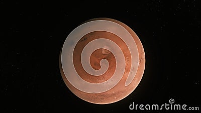 Concept 81-P1 View of the 3D Rendering Realistic Planet Mars Stock Photo