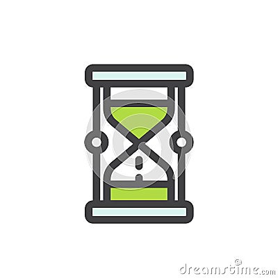 Concept of patience, deadline and limit Vector Illustration