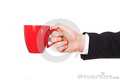 Concept photo of business coffee break Stock Photo