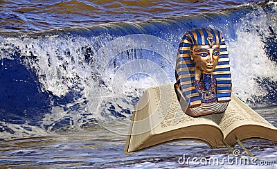 Bible prophecy pharaoh at red sea crossing Stock Photo