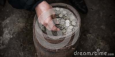 Concept Ð·Ð° purity, poor people Stock Photo