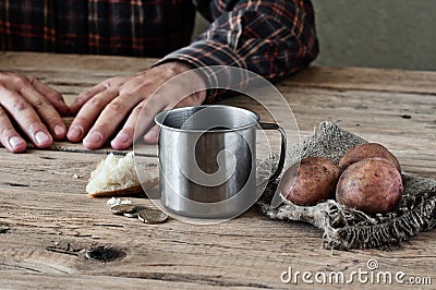 Concept of poverty Stock Photo