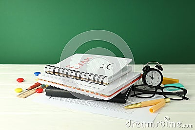 Concept of preapring to exams and tests Stock Photo