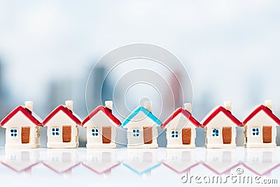 Concept for property ladder, mortgage and real estate investment. Stock Photo