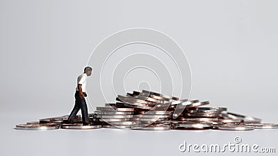 The concept of race and economic poverty. Stock Photo