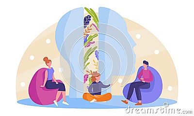 Concept of relaxation Vector Illustration