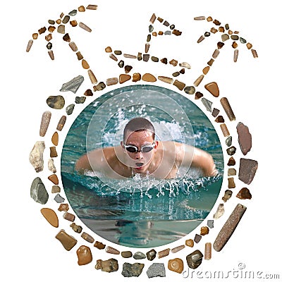 Concept With Sea Stones and Photo Stock Photo