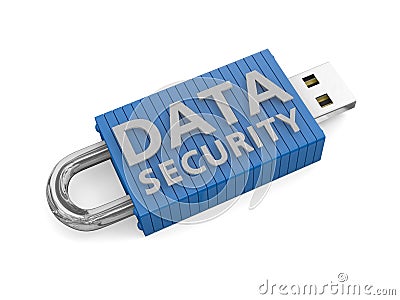 Concept for secure data storage Stock Photo