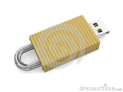 Concept for secure data storage Stock Photo