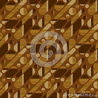 Concept simple wood textured geometric pattern Vector Illustration
