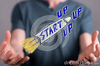 Concept of start up Stock Photo