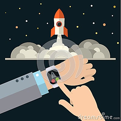 Concept of startup Vector Illustration