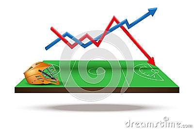 Concept of statistics about the game lacrosse Vector Illustration