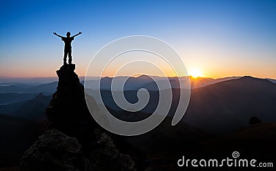 Concept of success, sports, victory Stock Photo