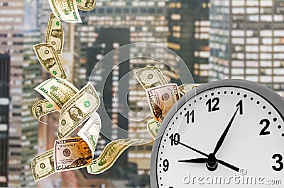 Concept - Time is money. Stock Photo