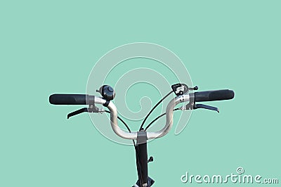 Concept travel bicycle on the road Stock Photo