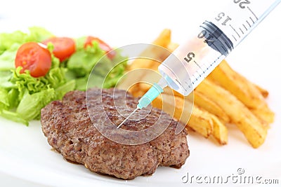 Concept about unhealthy food Stock Photo