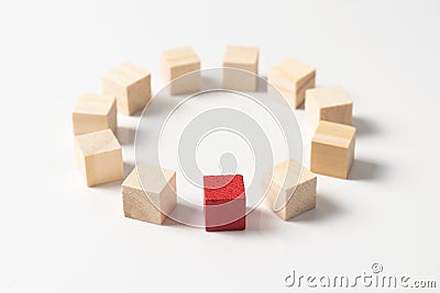 Concept of unique, outstanding, talent, different, standout, special or diversity Stock Photo