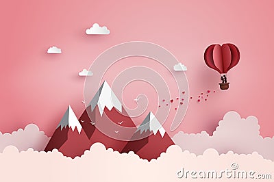 Concept of valentine`s day and wedding. Vector Illustration