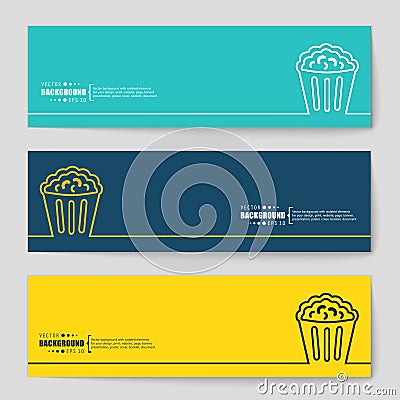 Concept vector banner background Vector Illustration