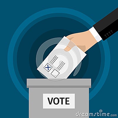 Concept of voting. Vector Illustration