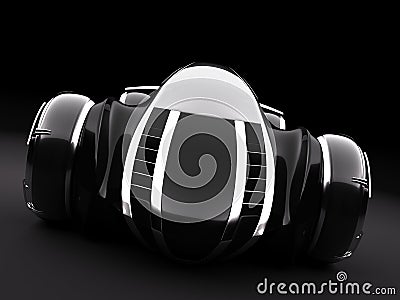 Conceptcar1 cam4 dark studio Stock Photo