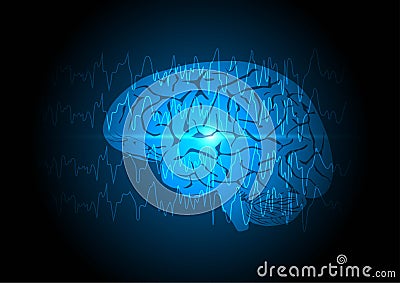 Concepts of human focal seizure or epilepsy Vector Illustration