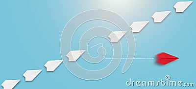 Concepts of new strategy, creativity, different opinions, and new innovation in abstract image Stock Photo